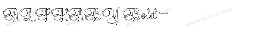 ALPHABY Bold字体转换